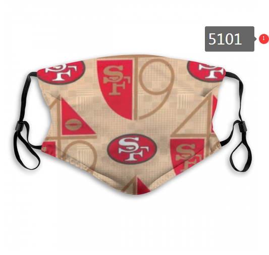 2020 NFL San Francisco 49ers #8 Dust mask with filter